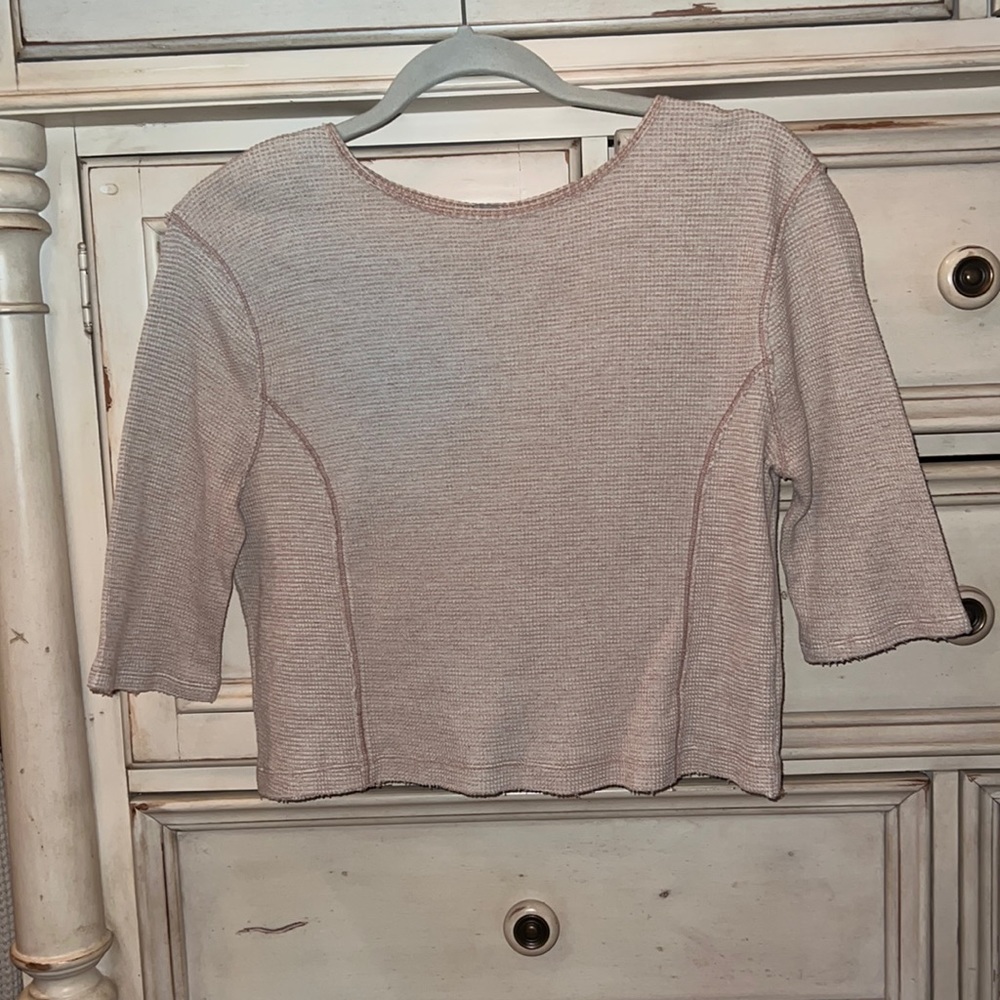 cropped knit sweater